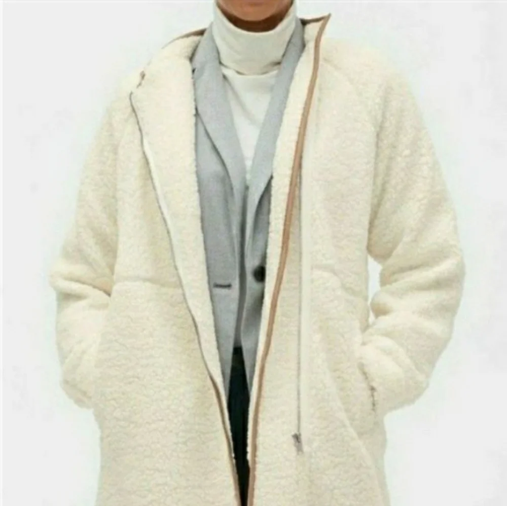 BANANA REPUBLIC SHERPA COAT CREAM TAN X-SMALL WOMENS X-SMALL NWOT